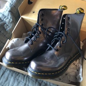 Pewter Dr. Martens in size 8